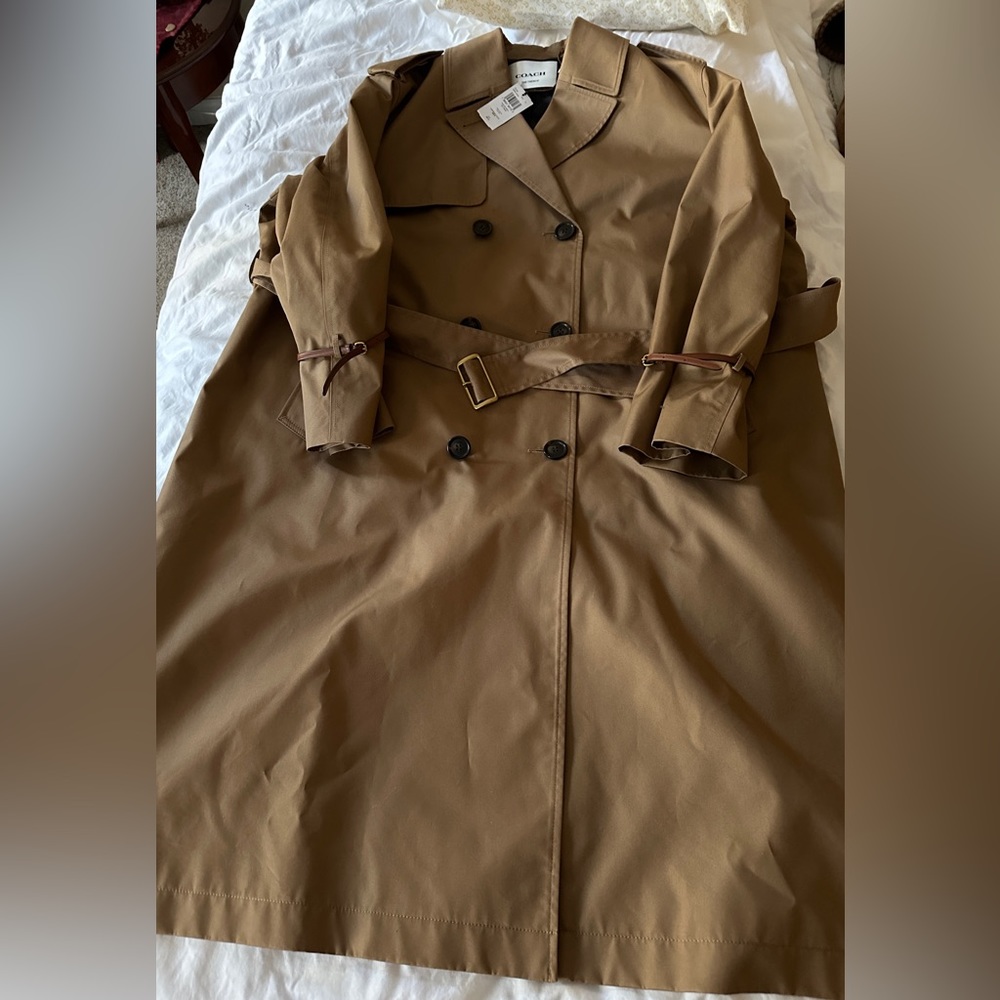 Women’s Coach relaxed fit Double Breasted Trench NWT size large